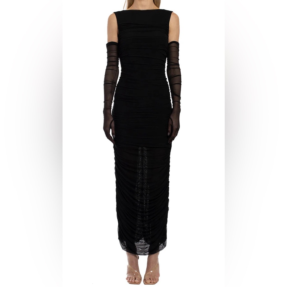 BRAND NEW Mother of All Black Maxi Cowl Back Dress in XS